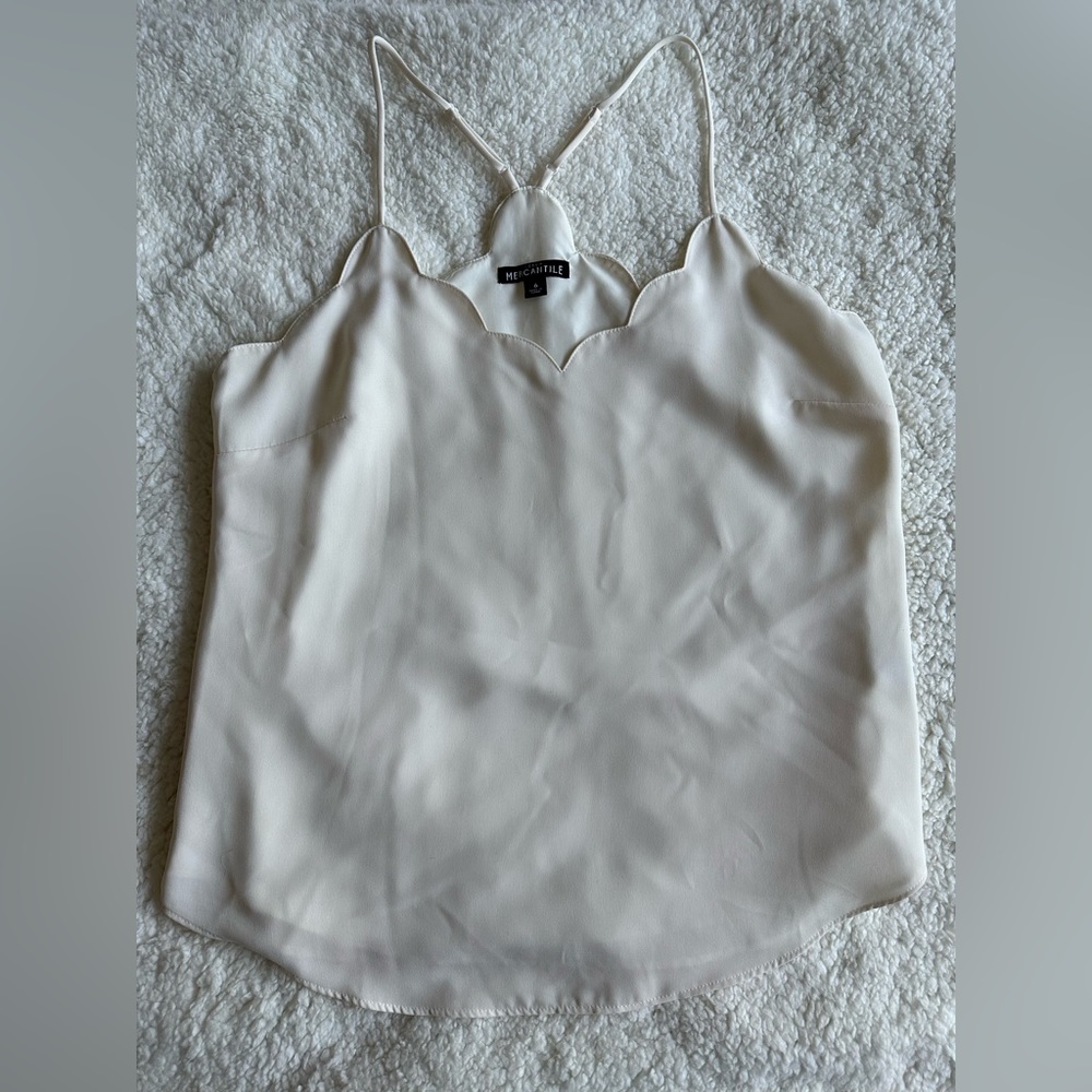 J Crew Scallop Tank Top